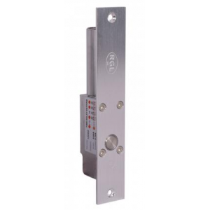 RGL Electronics SB-200LS Fail Safe Mortise Drop Bolt 12vdc In Silver With Monitored Locking Plate